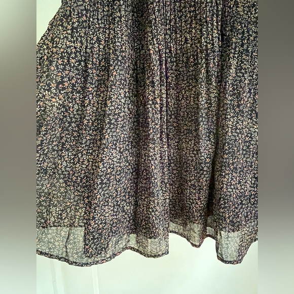 DR2 Women's Size 2X Floral Print Chiffon Blouse - Picture 6 of 8